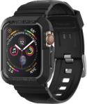 Spigen Apple Watch 4/5/6/7/8/SE (42/44/45mm) Spigen Rugged Armor Pro szíj és tok fekete