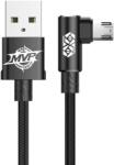 Baseus MVP Double-sided könyök Micro USB kábel 1.5A 2M fekete