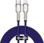 Baseus Cafule Metal nylon harisnyázott USB Type-C/ Lightning kábel PD 20W 2m lila (CATLJK-B05)