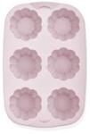 Hané IRIS MIX szilikon muffin sütőforma 6 darabhoz, szürke, fekete vagy piros színű SL-3207 (SL-3207) (SL-3207)