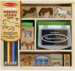 Melissa & Doug Lovas nyomda készlet színes ceruzákkal - Melissa (2410)