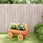 vidaXL Căruță decorativă, 70x43x54 cm, lemn masiv de brad (364227)
