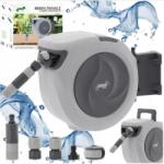 GardenLine Falra szerelhető automata kerti tömlődob tömlővel, és orsóval 20m (ZHO-9722-7627)