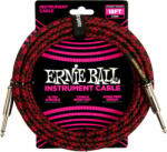 Ernie Ball Braided Straight Straight Inst Cable 5, 5 m Drept - Drept Cablu de instrument (P06396)