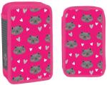 S-Cool Penar cu accesorii S. Cool - Kitty, cu 2 fermoare, 29 piese (SC2448) Penar