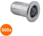Bralo Set 500 x Piulite-nit Ingropate Cap Tesit 90 Inox-M 4 x 12 (COR-500xBR.373304006S)