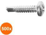 Schaefer-Peters Set 500 x Surub Autoforant Cap Bombat Forma N 7504 Inox A2 -3.5 x 16 (COR-500x7504A3516S)