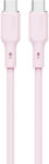 AUKEY CB-SCC102 USB-C-USB-C kábel, 100W, 1, 8m (rózsaszín) (CB-SCC102 Pink) - mione
