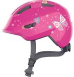 ABUS kerékpáros gyerek sisak Smiley 3.0, In-Mold, pink butterfly, M (50-55 cm)