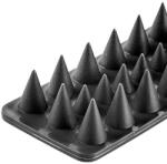 4-Home Set de 4 bucăți de țepușe pentru păsări, plasticgri , 50 x 4, 5 cm