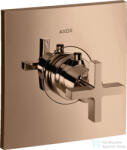 Hansgrohe AXOR Citterio Highlow falsík alatti termosztátos csaptelep, polírozott vörös arany hatású 39716300 (39716300)