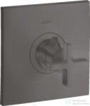Hansgrohe AXOR Citterio Highlow falsík alatti termosztátos csaptelep, szálcsiszolt fekete króm 39716340 (39716340)