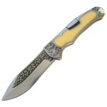 HARAHU Outdoor összecsukható kés CO - 32812 - Sárga / 21 / 11, 7cm KP32812