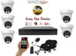 Monitorrs Security - AHD dóm kamerarendszer 5 kamerával 5 Mpix - 6197K5