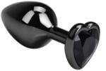 Guilty Toys Anal Plug Dark Anal Plug Large, Heart Shape, Black