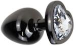 Guilty Toys Anal Plug Dark Anal Plug Large, Heart Shape, Clear