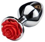 Guilty Toys Anal Plug Rose Pleasure Medium, Silver/Red,