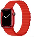 DEVIA Apple iWatch Devia Delux Sport 3 Silicone Magnet 42/44/45mm Óraszíj - Piros