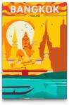  Festés számok szerint - Bangkok, Thaiföld Méret: 40x60cm, Keretezés: Keret nélkül (csak a vászon)