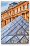  Gyémántszemes kirakó - Louvre múzeum közelről Méret: 20x30cm, Keretezés: Keret nélkül (csak a vászon), Gyémántok: Kerek