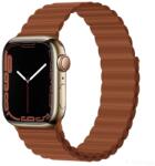 DEVIA Apple iWatch Devia Delux Sport 3 Silicone Magnet 38/40/41mm Óraszíj - Saddle Brown