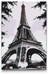  Festés számok szerint - Eiffel-torony oldalról Méret: 40x60cm, Keretezés: Keret nélkül (csak a vászon)