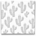  PontPöttyöző - Virágzó kaktuszok Méret: 50x50cm, Keretezés: Kartonlemezen, Szín: Zöld