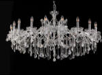 Clayre & Eef Candelabru metal argintiu sticla transparenta 120x64 cm (5LL-CR63)