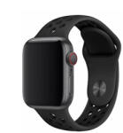DEVIA Apple iWatch Devia Delux Sport 2 38/40mm óraszíj - Fekete
