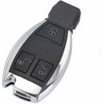  Mercedes kulcsház 3 gombos króm (586A)