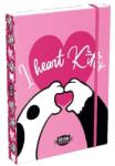 Lizzy Card Kittok Heart Kitty A5 20878