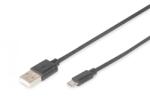 ASSMANN DB-300127-010-S cabluri USB USB 2.0 1 m USB A Micro-USB B 0, 48 Gbit/s Negru (DB-300127-010-S)