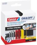 tesa - Banda adeziva velcro 55229, negru, 50mm, 1m [55229-00000-02] (55229-00000-02) - bricolaj-mag