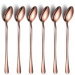 Berglander Set 6 lingurite cocktail Berglander, inox, Roz/Auriu (CTISR6) Tacam