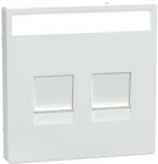 Schneider Electric Schneider Merten fedlap, 2xRJ45 moduláris betétekhez, lótuszfehér (System Design) (MTN4564-6035)