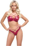 Cottelli Collection Party - fényes hatású melltartó szett (piros) (22142373241) - szexshop