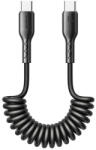 JOYROOM SA38 Easy-Travel Series USB-C - USB-C kábel autóba 60W 1.5 m, tekercselt (fekete)