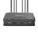 StarTech Switch KVM Startech C2-DD46-UA2-CBL-KVM, 1.5m, Black (C2-DD46-UA2-CBL-KVM) - flax