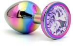 Guilty Toys Dop Anal Metalic, Small, Multicolor, Piatra Mov Deschis, Guilty Toys