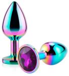 Guilty Toys Dop Anal Metalic, Large, Multicolor, Piatra Mov Inchis, Guilty Toys