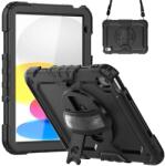Gigapack GP-149259 Tablet Védő Tok - Apple iPad 10.9, Ütésálló, 360 fokos, Fekete