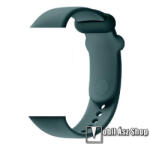 DEVIA Xiaomi Smart Band 9 Pro, 8 Pro, Redmi Watch 4, DEVIA DELUXE SPORT okosóra szíj, Sportoláshoz, Szilikon, állítható, Sötétzöld