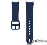 Samsung sport okosóra szíj - SÖTÉTKÉK - szilikon, M / L méret, állítható, izzadságálló, 20mm széles - SAMSUNG Galaxy Watch6 / Watch5 / Watch5 Pro / Watch4 - ET-SFR87LN (ET-SFR87LN)