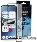 MyScreen Nothing Phone (2a), (2a) Plus, Myscreen Diamond Glass Edge előlap védő karcálló edzett üveg, 9H, 0.33 mm, 2.5D, A teljes felületén tapad, A teljes kijelzőt védi, Fekete (MD8280TG DEFG BLACK)