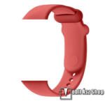 DEVIA Xiaomi Smart Band 9 Pro, 8 Pro, Redmi Watch 4, DEVIA DELUXE SPORT okosóra szíj, Sportoláshoz, Szilikon, állítható, Piros
