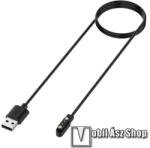  Okosóra USB töltő - FEKETE - mágneses, 1m hosszú - Realme Watch 3