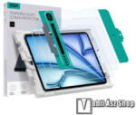 ESR előlap védő karcálló edzett üveg - 2db, 0, 33mm vékony, 9H, felhelyezést segítő kerettel, A képernyő sík részét védi - APPLE iPad Air 11 (2024)