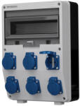 Doktorvolt Szerelt ipari doboz, 6x(2P+F), IP54, 230V/AC (DV-0564-D)