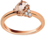 Heratis Forever Toi et Moi gyűrű 0, 60 ct morganittal és gyémántokkal DIHU005R