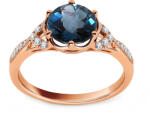 Heratis Forever Gyűrű London Blue topázzal 2, 20 ct és gyémántokkal DIHU009R